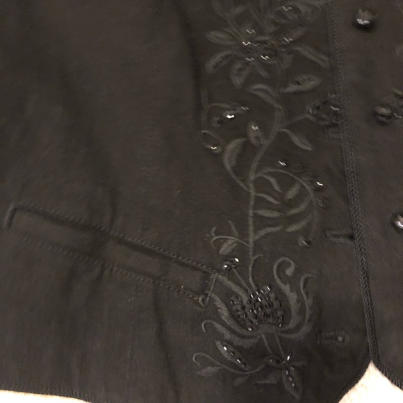 Ralph Lauren LRL black vest with beading - Picture 4 of 5